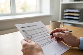 Épargnant calculant l'abattement fiscal de son assurance vie après huit ans de détention