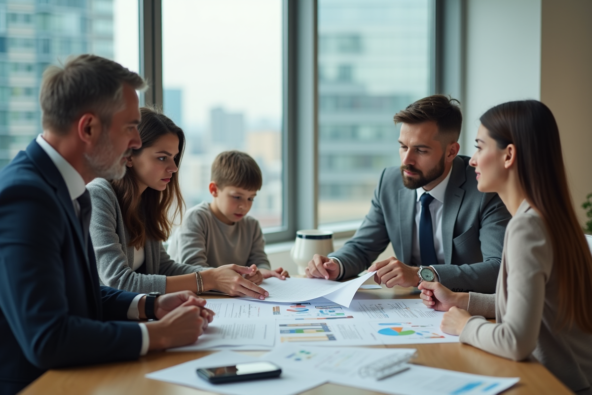Conseiller financier expliquant la restructuration de prêt